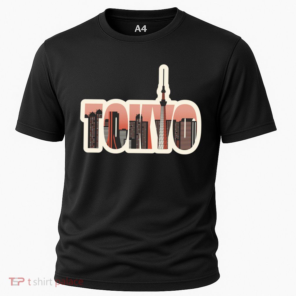 Tokyo Japan City Skyline Cooling Performance Crew T-Shirt