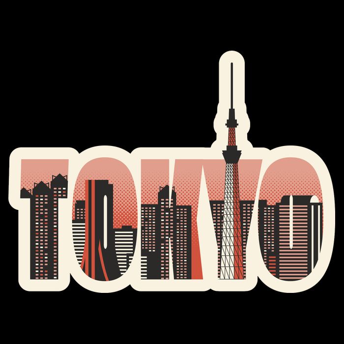 Tokyo Japan City Skyline Polo