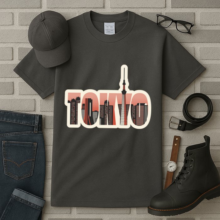 Tokyo Japan City Skyline Tall T-Shirt