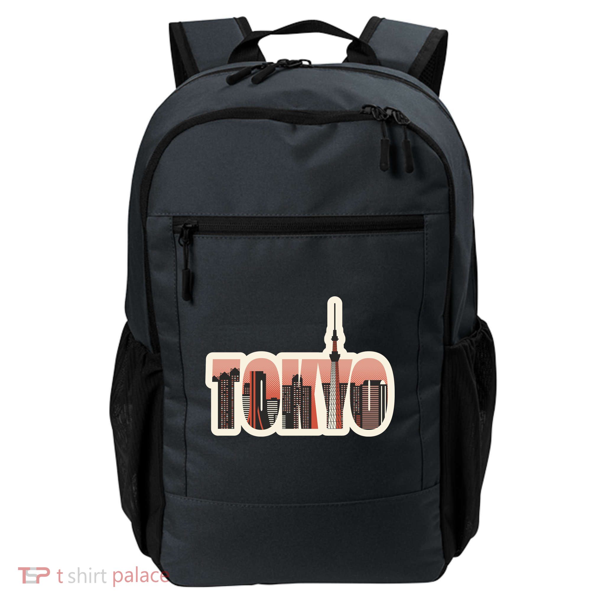 Tokyo Japan City Skyline Daily Commute Backpack