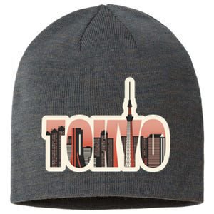 Tokyo Japan City Skyline Sustainable Beanie