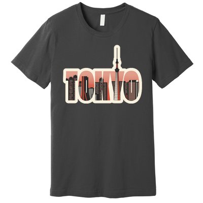 Tokyo Japan City Skyline Premium T-Shirt