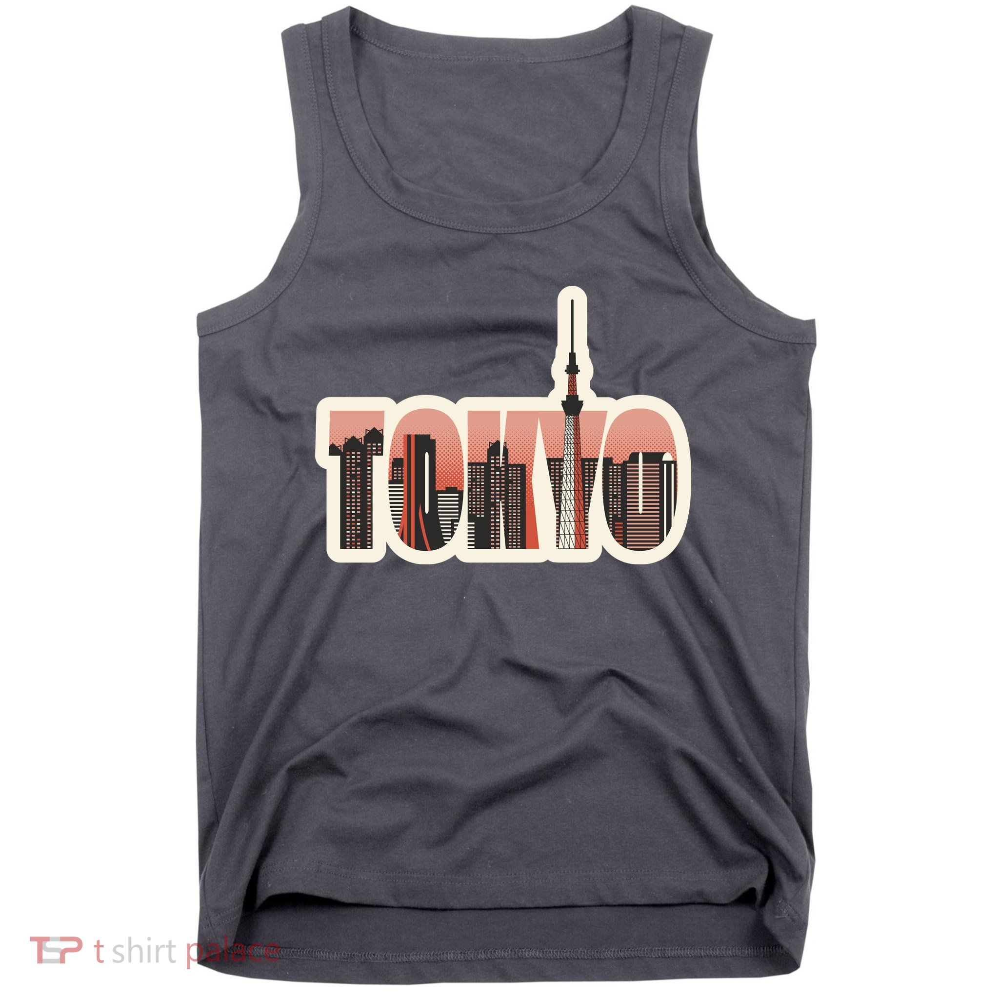 Tokyo Japan City Skyline Tank Top
