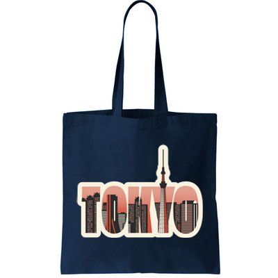 Tokyo Japan City Skyline Tote Bag