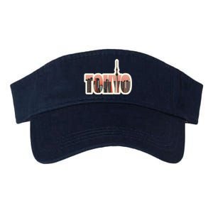 Tokyo Japan City Skyline Valucap Bio-Washed Visor