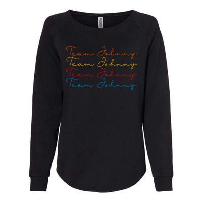 Team Johnny Colorful Womens California Wash Sweatshirt