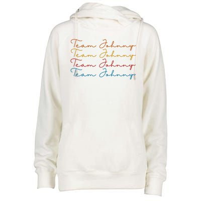 Team Johnny Colorful Womens Funnel Neck Pullover Hood