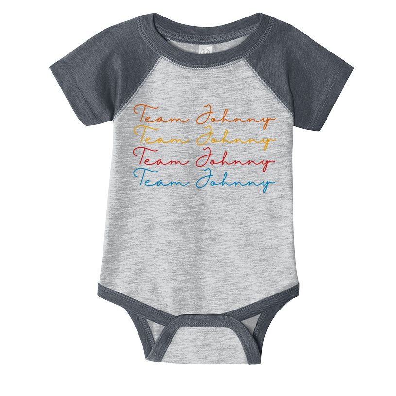 Team Johnny Colorful Infant Baby Jersey Bodysuit