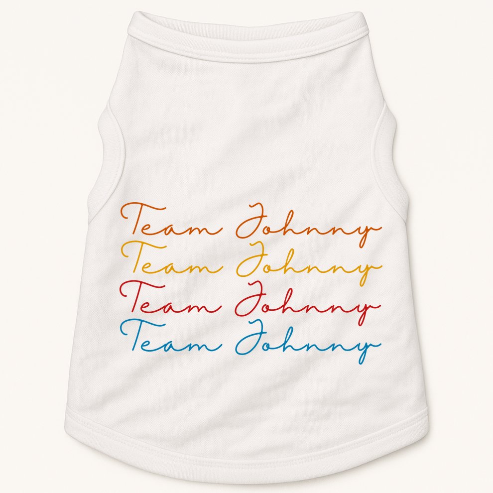 Team Johnny Colorful Doggie Tank