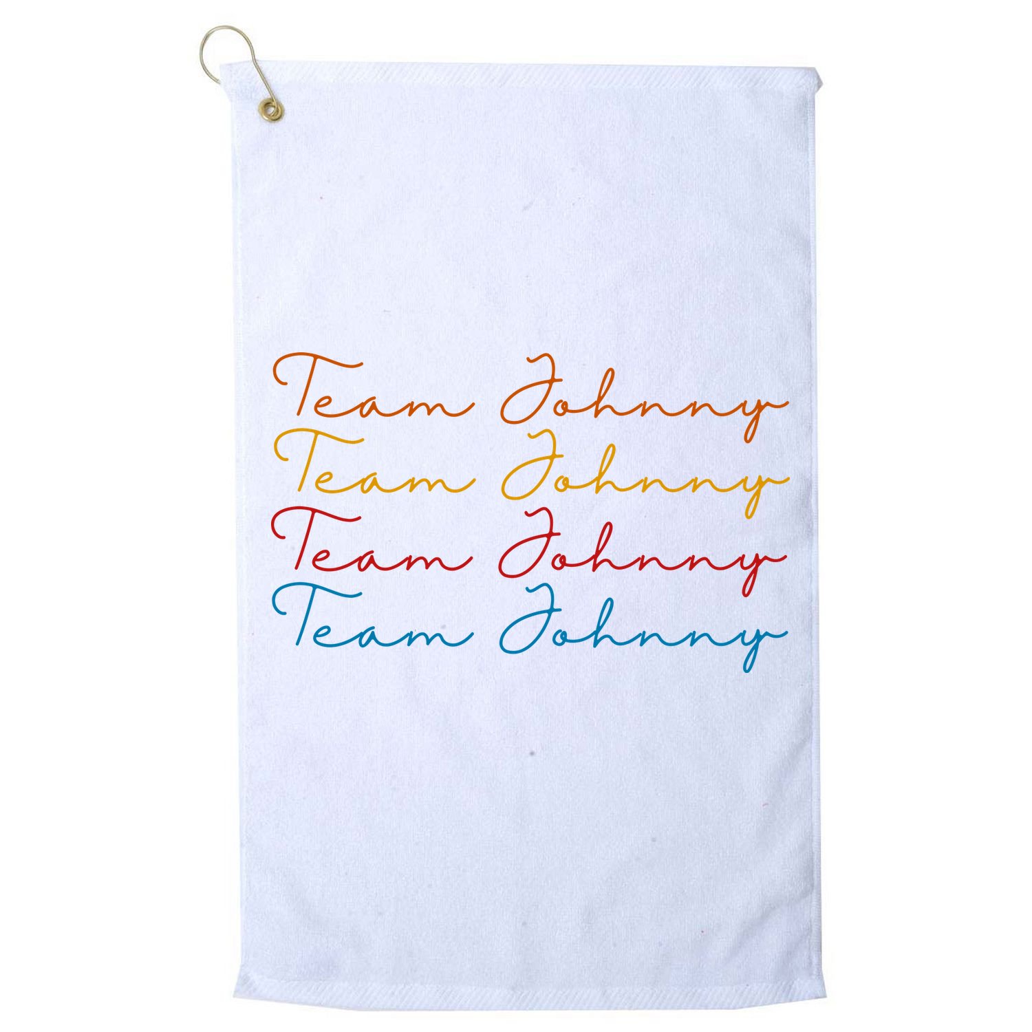 Team Johnny Colorful Golf Towel