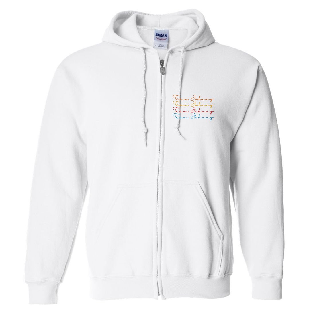 Team Johnny Colorful Full Zip Hoodie