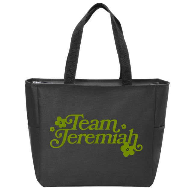 Team Jeremiah Cousins Beach Zip Tote Bag