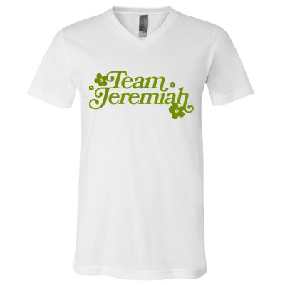 Team Jeremiah Cousins Beach V-Neck T-Shirt