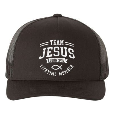 Team Jesus Christian Faith Religious Men Women Gifts Yupoong Adult 5-Panel Trucker Hat