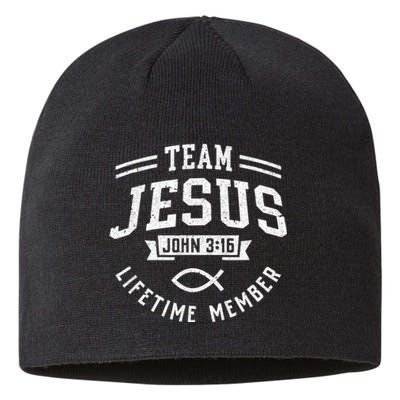 Team Jesus Christian Faith Religious Men Women Gifts Sustainable Beanie