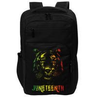 Tiger Juneteenth Cool Black History African America Flag Tee Impact Tech Backpack