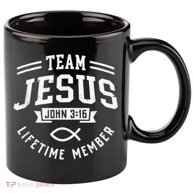 Team Jesus Christian Gifts For Men Women 11oz C Handle Ceramic Mug