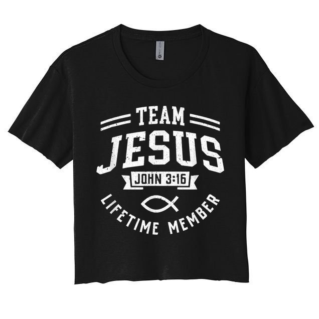 Team Jesus Christian Gifts For Men Women Crop Top