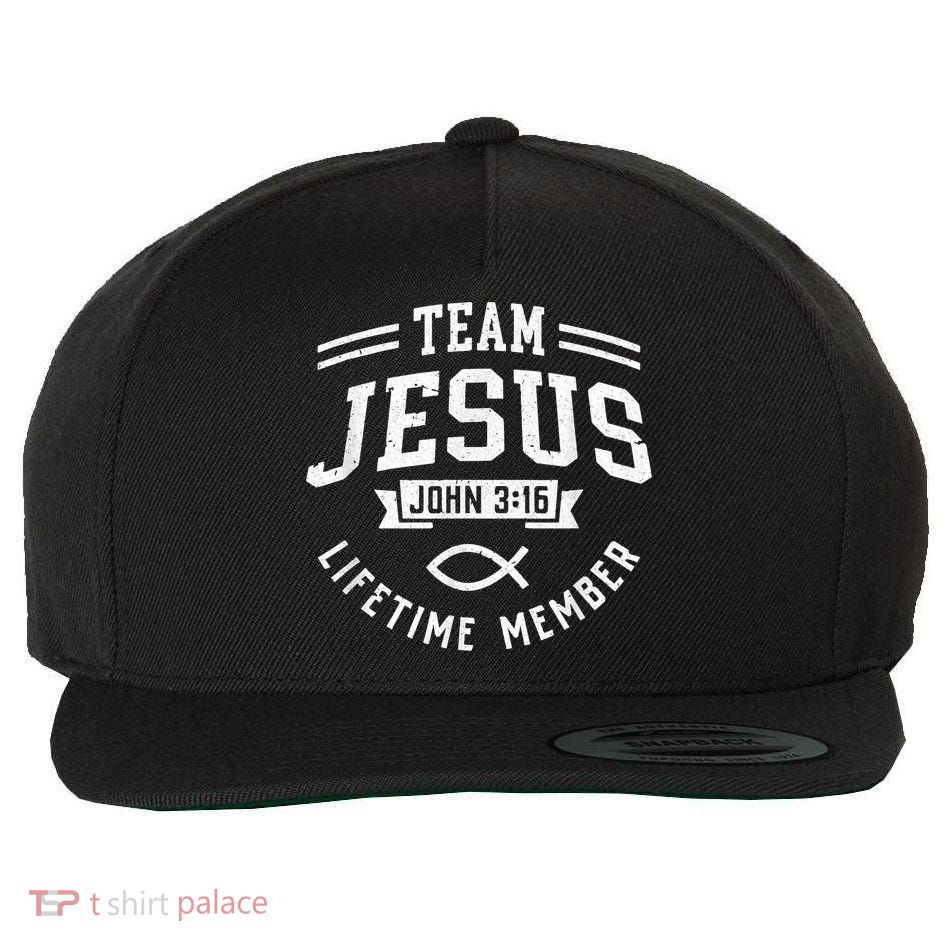 Team Jesus Christian Gifts For Men Women Wool Snapback Cap