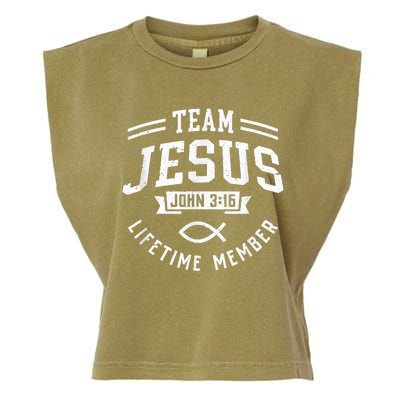 Team Jesus Christian Gifts For Men Women Garment-Dyed Women's Muscle Tee