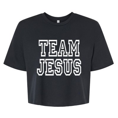 Team Jesus Clothing For People Who Like Jesus Bella+Canvas Jersey Crop Tee