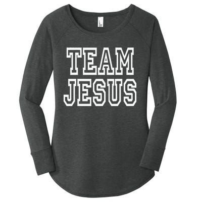 Team Jesus Clothing For People Who Like Jesus Women's Perfect Tri Tunic Long Sleeve Shirt