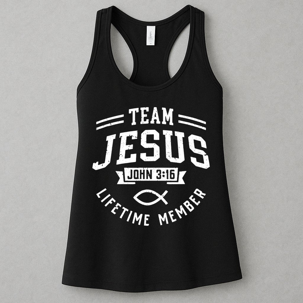 Team Jesus Christian Faith Religious Gift Womens Tank Top