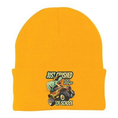 TRex Just Crushed 100 Days Of School Knit Cap Winter Beanie