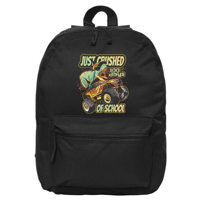 TRex Just Crushed 100 Days Of School 16 in Basic Backpack