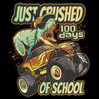 TRex Just Crushed 100 Days Of School 16 in Basic Backpack
