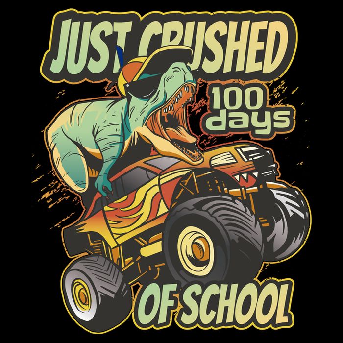 TRex Just Crushed 100 Days Of School 16 in Basic Backpack