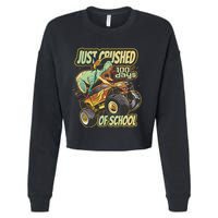 TRex Just Crushed 100 Days Of School Cropped Pullover Crew