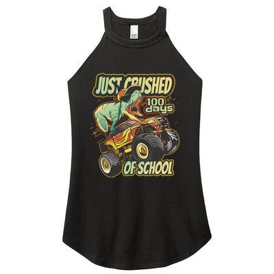 TRex Just Crushed 100 Days Of School Women's Perfect Tri Rocker Tank