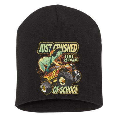 TRex Just Crushed 100 Days Of School Short Acrylic Beanie