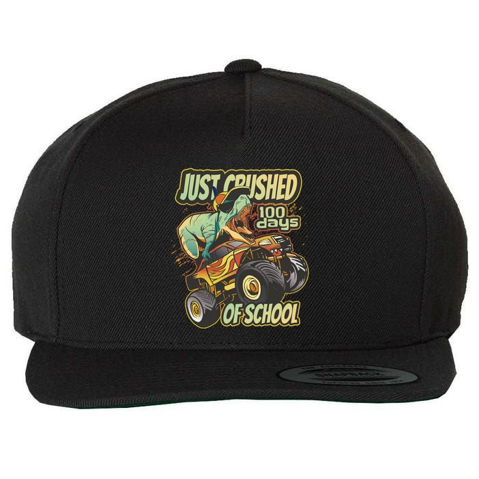TRex Just Crushed 100 Days Of School Wool Snapback Cap