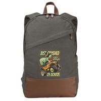 TRex Just Crushed 100 Days Of School Cotton Canvas Backpack