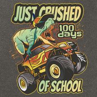 TRex Just Crushed 100 Days Of School Cotton Canvas Backpack