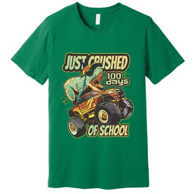 TRex Just Crushed 100 Days Of School Premium T-Shirt