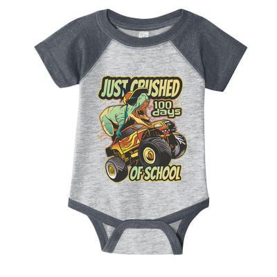 TRex Just Crushed 100 Days Of School Infant Baby Jersey Bodysuit