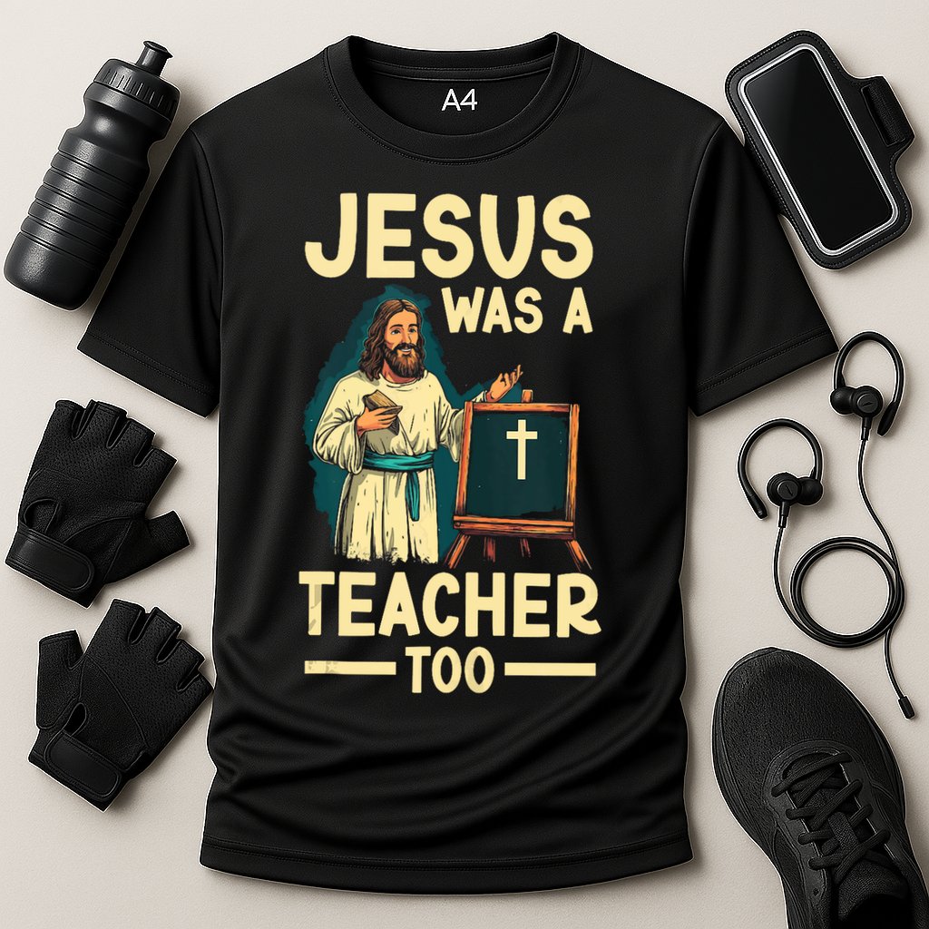 Teaching Jesus Christ Religion Christian School Teacher Cooling Performance Crew T-Shirt