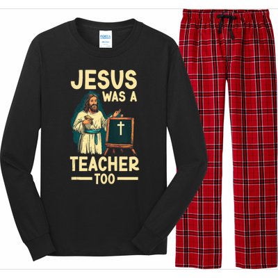 Teaching Jesus Christ Religion Christian School Teacher Long Sleeve Pajama Set