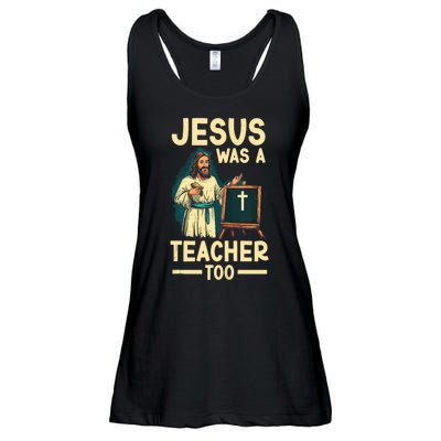 Teaching Jesus Christ Religion Christian School Teacher Ladies Essential Flowy Tank