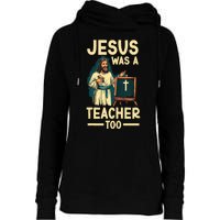 Teaching Jesus Christ Religion Christian School Teacher Womens Funnel Neck Pullover Hood