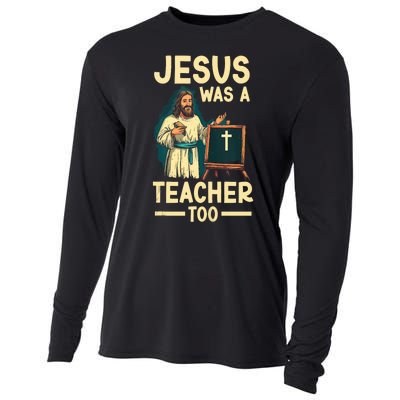 Teaching Jesus Christ Religion Christian School Teacher Cooling Performance Long Sleeve Crew