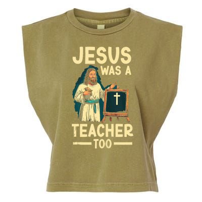 Teaching Jesus Christ Religion Christian School Teacher Garment-Dyed Women's Muscle Tee