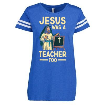 Teaching Jesus Christ Religion Christian School Teacher Enza Ladies Jersey Football T-Shirt