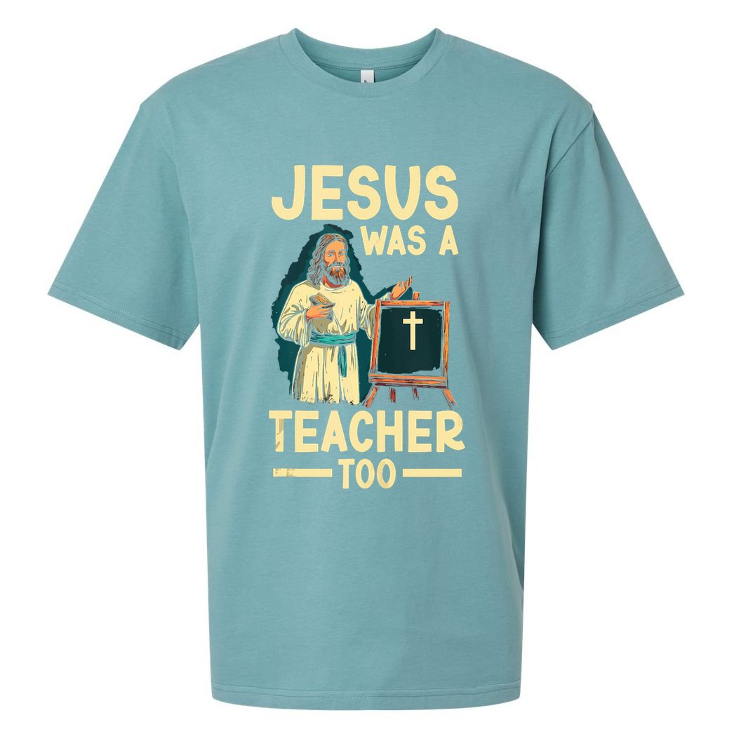 Teaching Jesus Christ Religion Christian School Teacher Sueded Cloud Jersey T-Shirt