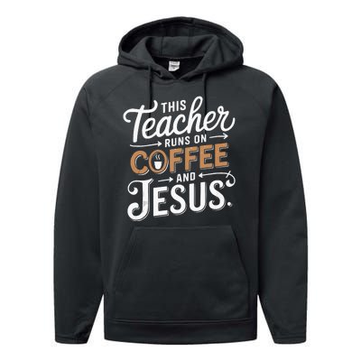 Teaching Jesus Christ Religion Christian School Teacher Performance Fleece Hoodie