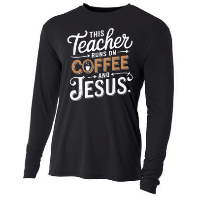 Teaching Jesus Christ Religion Christian School Teacher Cooling Performance Long Sleeve Crew