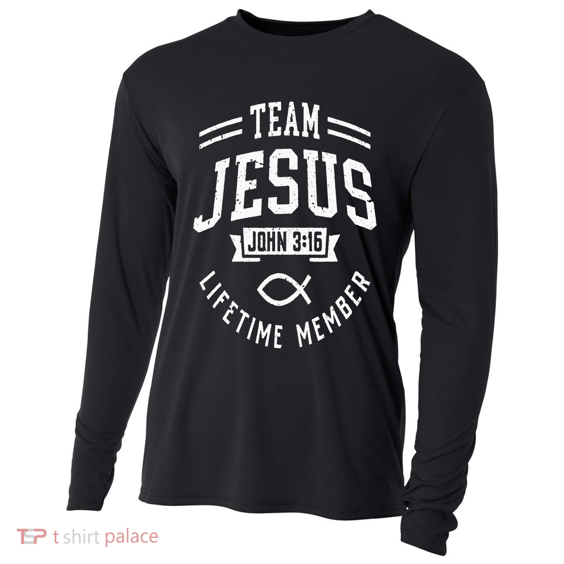 Team Jesus Christian Gifts Cooling Performance Long Sleeve Crew